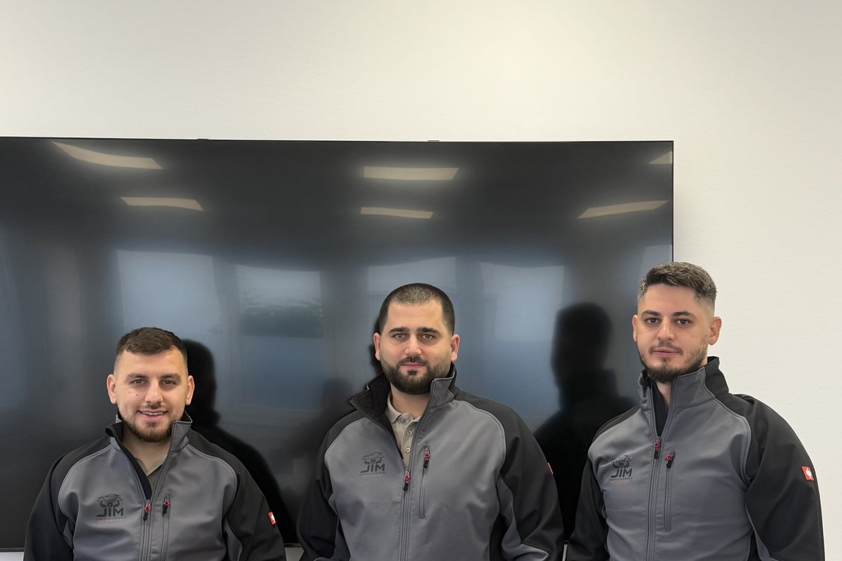 Die drei Ingenieure und Gründer des Ingenieurbüro JIM: Ibrahim Darwiche, Mehmet Demir und Juled Zendeli
